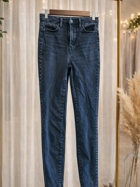 American Eagle Outfitters Slim High-Rise Skinny Jeans in Indigo Blue
